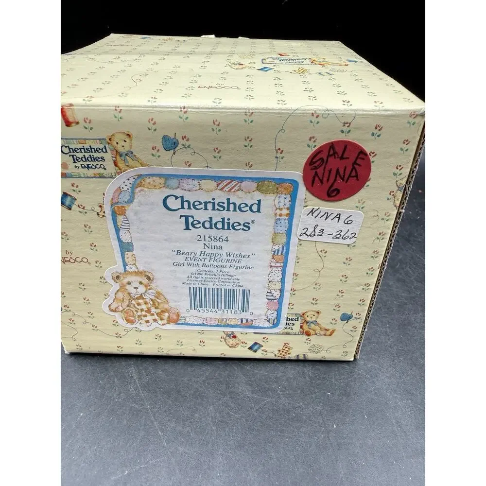 Cherished Teddies Nina Beary Special Wishes Event Adoption Certificate New NIB 1